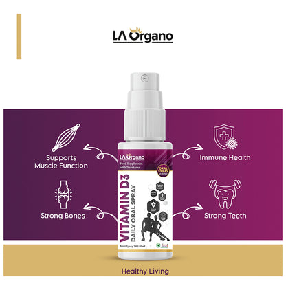 LA Organo Vitamin D3 Daily Oral Spray
