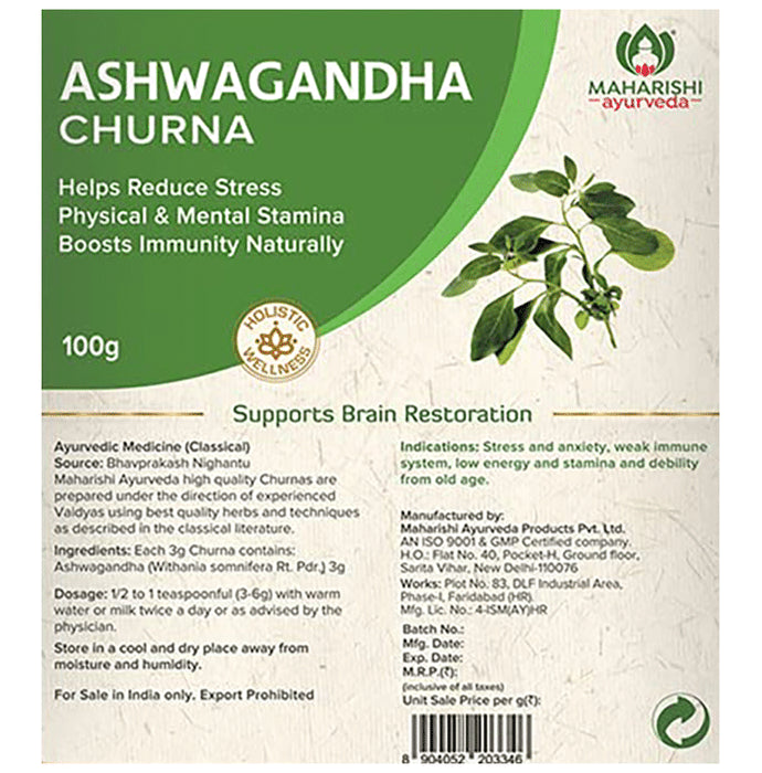 Maharishi Ayurveda Ashwagandha Churna