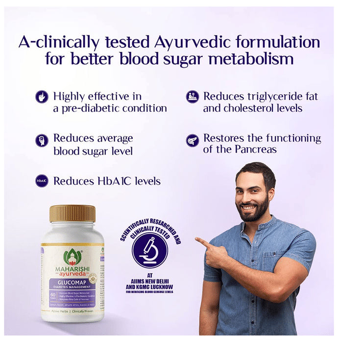 Maharishi Ayurveda Glucomap Tablet | For Blood Sugar Management