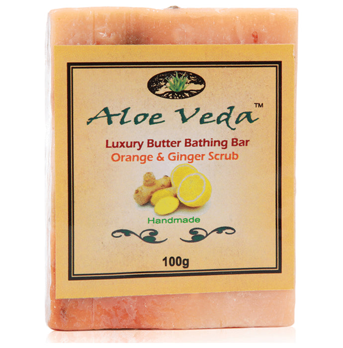 Aloe Veda Orange and Ginger Scrub Luxury Butter Bar - Classic Derma