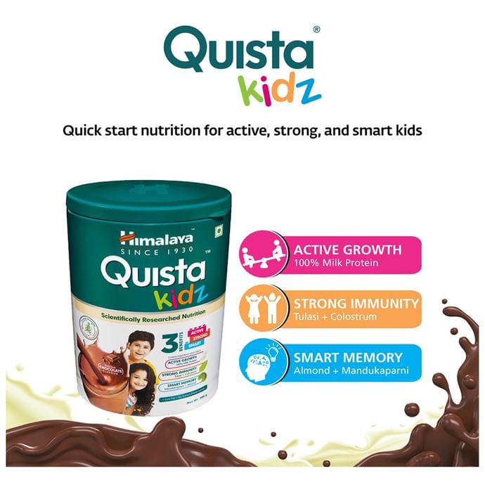 Himalaya Quista Kidz for Growth, Immunity, Memory & Nutrition | Flavour Chocolate