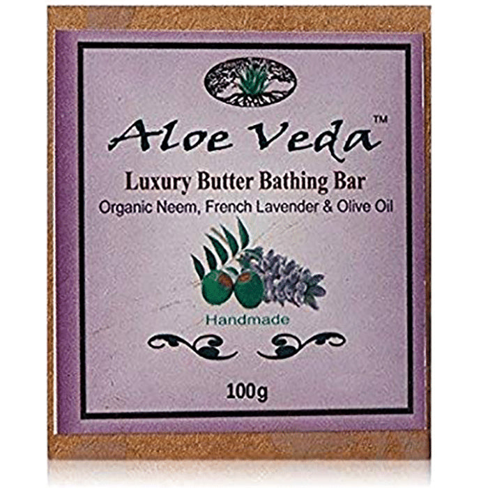 Aloe Veda Organic Neem French Lavender and Olive Oil Luxury Butter Bar - Classic Derma