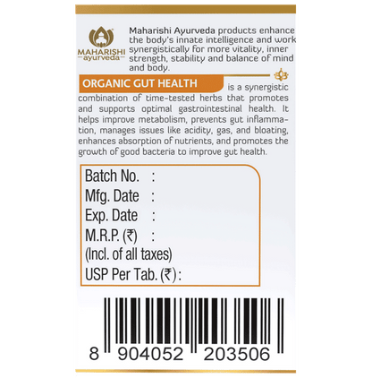 Maharishi Ayurveda Organic Gut Health Tablet