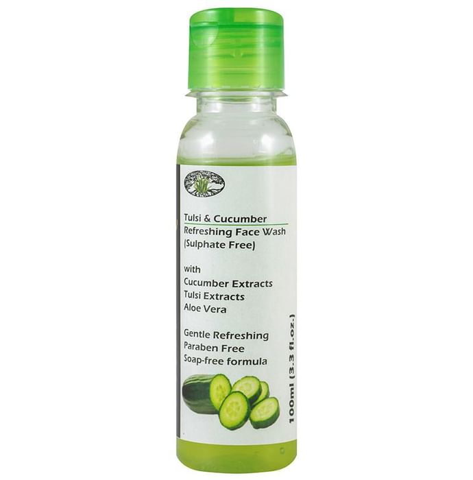 Aloe Veda Tulsi & Cucumber Refreshing Face Wash Sulphate Free - Classic Derma