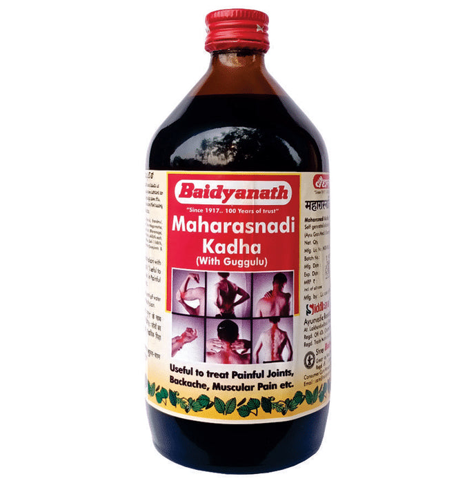 Baidyanath (Nagpur) Maharasnadi Kadha (with Guggulu) | For Joint Pain, Backache & Muscular Pain - Classic Derma