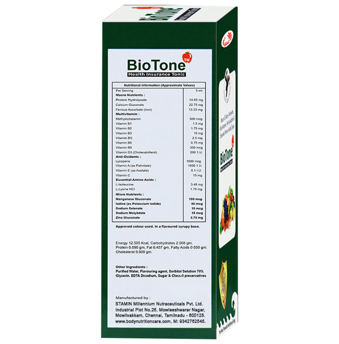 Dr. Ethix's BioTone Syrup (100ml Each)