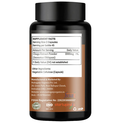Mahogany Chaga Mushroom Capsule