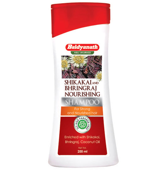 Baidyanath (Nagpur) Shikakai and Bhringraj Supports Strong And Nourished Hair Shampoo - Classic Derma