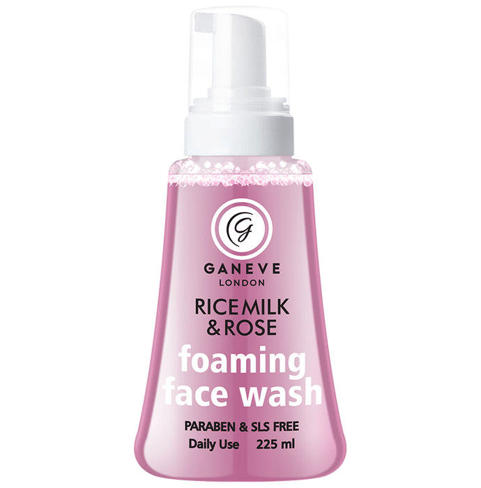 Ganeve London Foaming Face Wash Rice Milk & Rose - Classic Derma