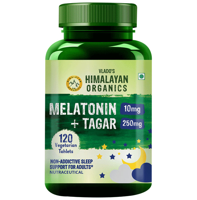 Himalayan Organics Melatonin 10mg + Tagar 250mg | For Soothing Sleep | Tablet - Classic Derma