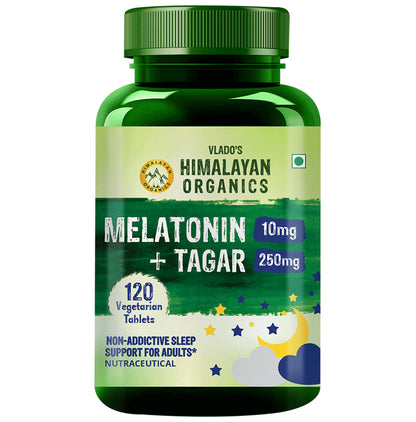 Himalayan Organics Melatonin 10mg + Tagar 250mg | For Soothing Sleep | Tablet - Classic Derma