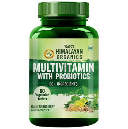 Himalayan Organics Multivitamin with Probiotics for Energy & Digestion | Tablet - Classic Derma