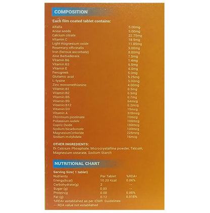 LDD Bioscience Vitamin D Cal Alfa+ | Multivitamin & Multimineral for Healthy Bones & Teeth | Tablet
