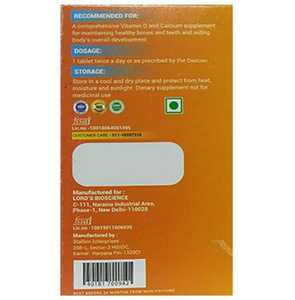 LDD Bioscience Vitamin D Cal Alfa+ | Multivitamin & Multimineral for Healthy Bones & Teeth | Tablet