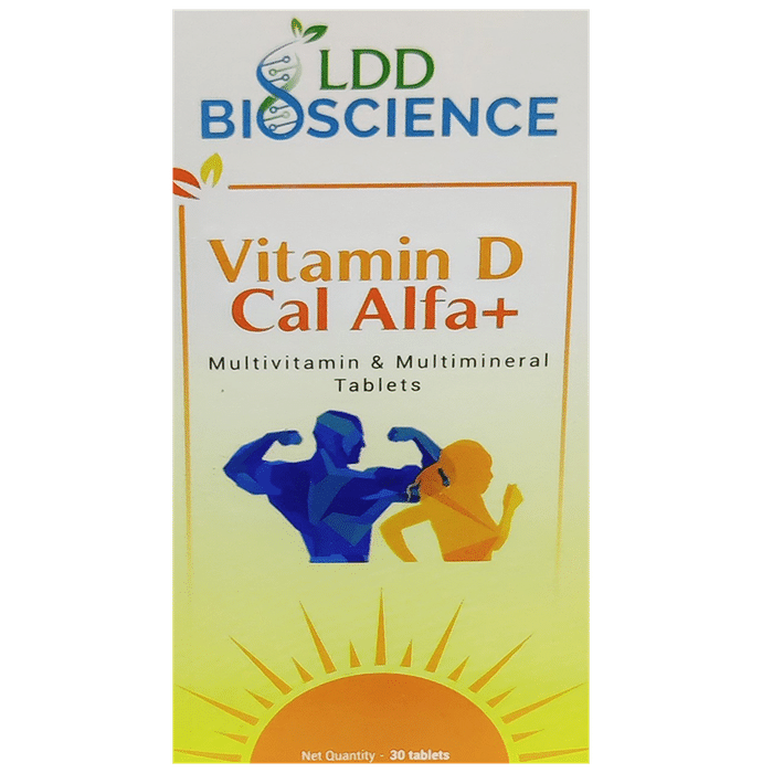 LDD Bioscience Vitamin D Cal Alfa+ | Multivitamin & Multimineral for Healthy Bones & Teeth | Tablet - Classic Derma