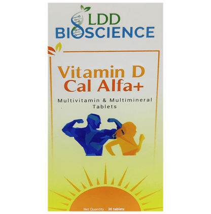 LDD Bioscience Vitamin D Cal Alfa+ | Multivitamin & Multimineral for Healthy Bones & Teeth | Tablet - Classic Derma