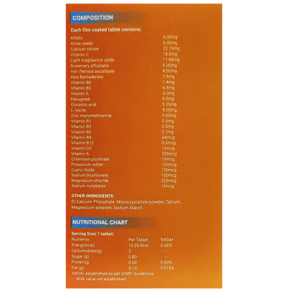 LDD Bioscience Vitamin D Cal Alfa+ | Multivitamin & Multimineral for Healthy Bones & Teeth | Tablet
