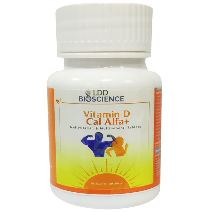 LDD Bioscience Vitamin D Cal Alfa+ | Multivitamin & Multimineral for Healthy Bones & Teeth | Tablet