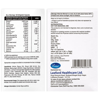 Leeford Lycozon SG Softgels Capsule