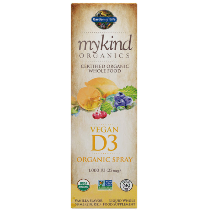 Garden of Life Mykind Organics Vegan D3 1000 IU Organic Spray - Classic Derma
