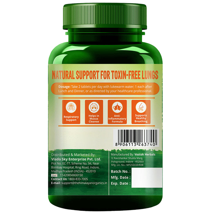 Himalayan Organics Plant Based Lung Detox Vegetarian Tablet