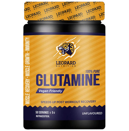 Leopard Nutrition 100% Pure Glutamine Unflavoured - Classic Derma
