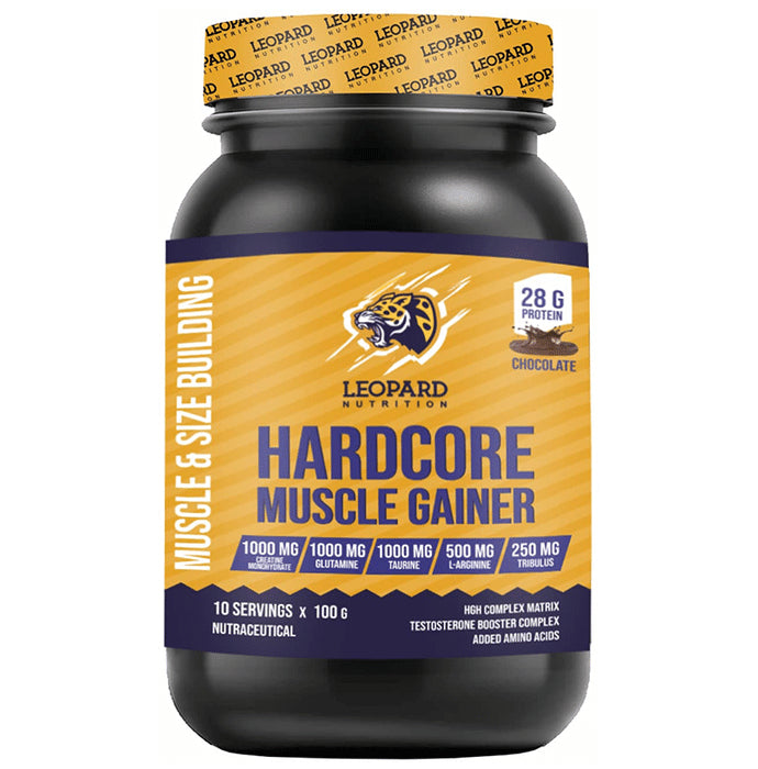 Leopard Nutrition Hardcore Muscle Gainer Powder Chocolate - Classic Derma