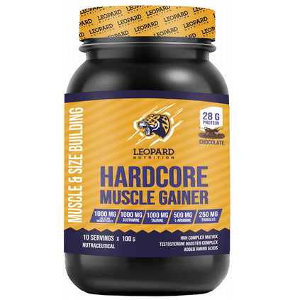 Leopard Nutrition Hardcore Muscle Gainer Powder Chocolate - Classic Derma