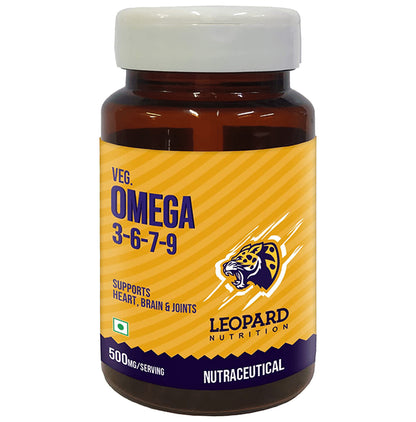 Leopard Nutrition Veg. Omega 3 6 7 9 Capsule - Classic Derma