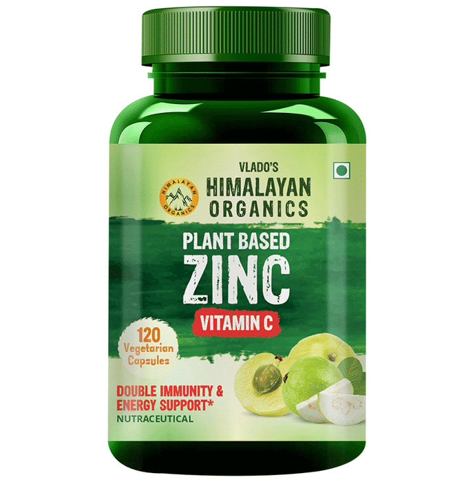 Himalayan Organics Plant Based Zinc Vitamin C Vegetarian Capsule - Classic Derma