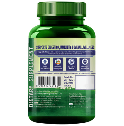 Himalayan Organics Probiotics 35 Billion CFU & Prebiotics | Vegetarian Capsule for Gut Health, Digestion & Immunity