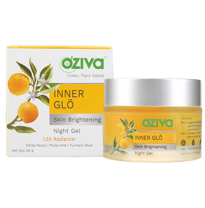 Oziva Inner Glo Skin Brightening Night Gel - Classic Derma