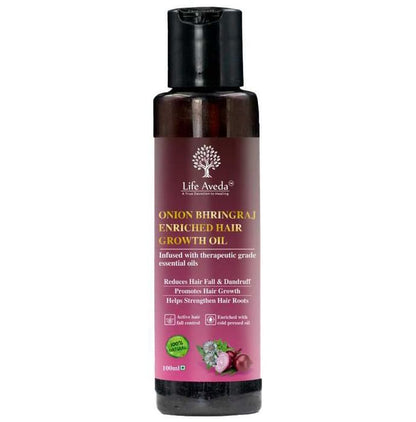 Life Aveda Onion Bhringraj Enriched Hair Growth Oil - Classic Derma