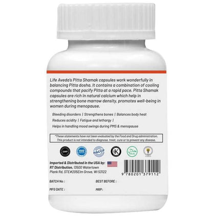 Life Aveda Pitta Shamak Veg Capsule