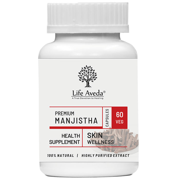 Life Aveda Premium Manjistha Veg Capsule - Classic Derma