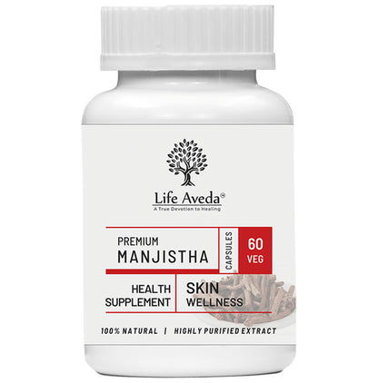 Life Aveda Premium Manjistha Veg Capsule - Classic Derma