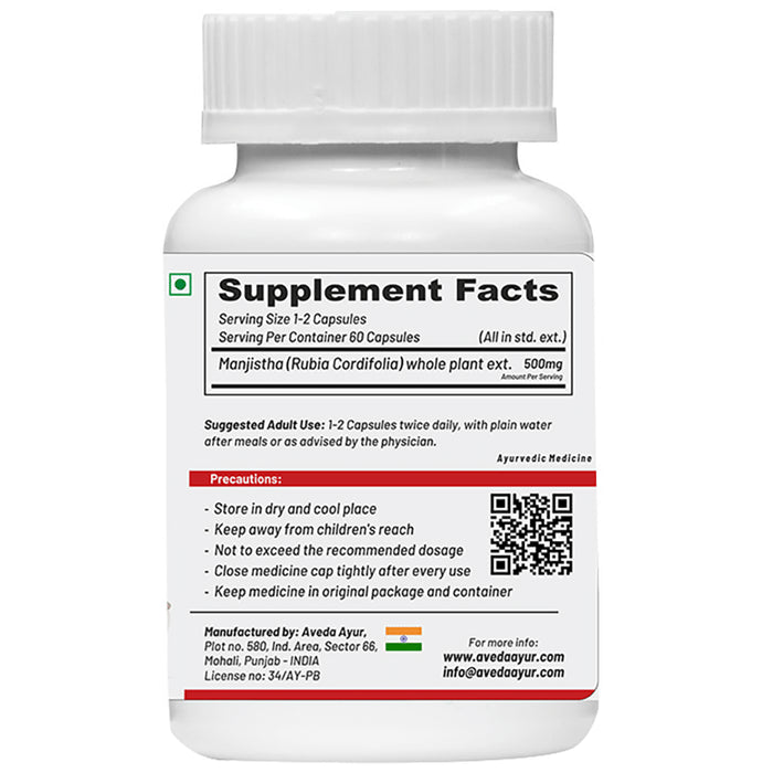 Life Aveda Premium Manjistha Veg Capsule
