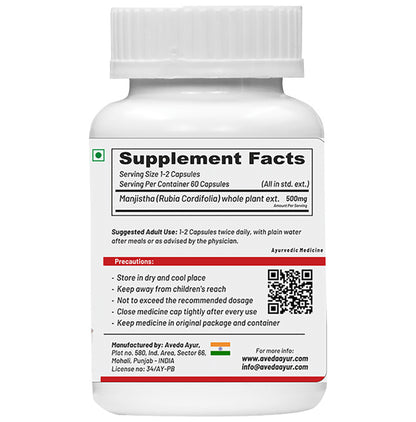 Life Aveda Premium Manjistha Veg Capsule