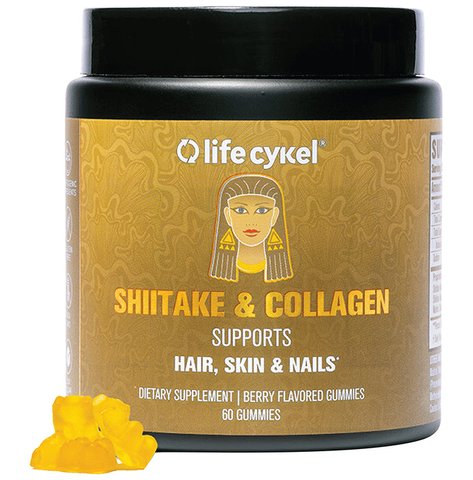 Life Cykel Shiitake & Collagen Gummies Berry - Classic Derma