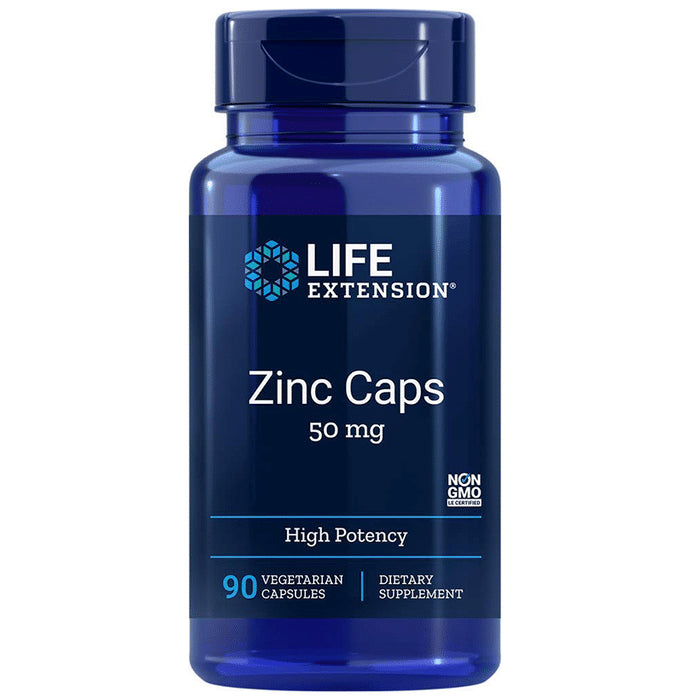 Life Extension Zinc Caps 50mg Vegetarian Capsule - Classic Derma