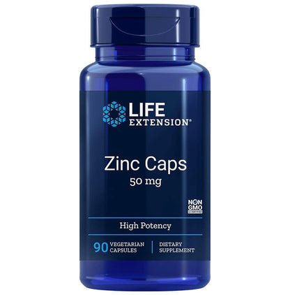 Life Extension Zinc Caps 50mg Vegetarian Capsule - Classic Derma