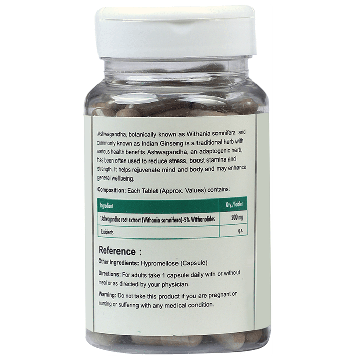 Lifecare Botanics Ashwagandha 500mg Capsule (60 Each)