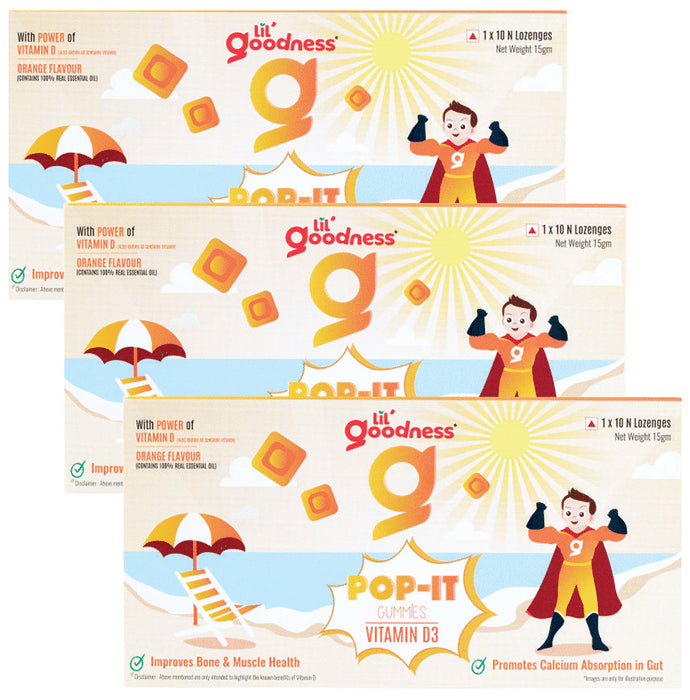 Lil Goodness POP-It Vitamin D3 Lozenge (10 Each) - Classic Derma