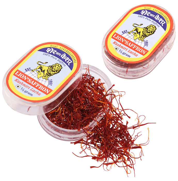 Lion Saffron Kashmiri Lacha (1/2gm Each)