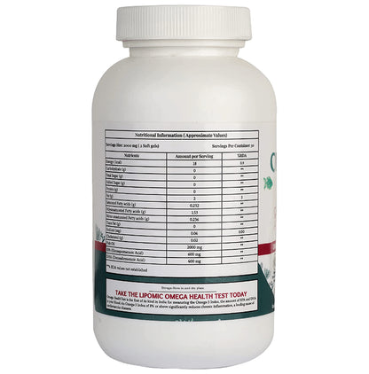 Lipomic Healthcare Omega 3 Fish Oil Softgel (60 Each)