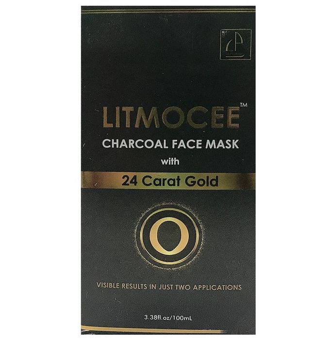Litmocee Charcoal Face Mask with 24 Carat Gold - Classic Derma