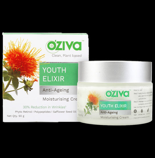 Oziva Youth Elixir Anti-Ageing Moisturising Cream for Wrinkle Reduction - Classic Derma