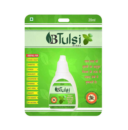 Livebasil Combo Pack of Stevia Drop 10ml and Tulsi Drop 20ml