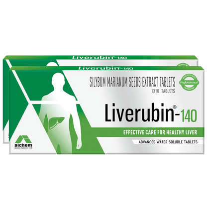 Liverubin 140 Tablet Effective Care for Healthy Liver (10 Each) - Classic Derma