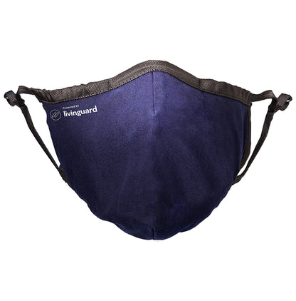 Livinguard Pro 3 Layer Cotton Face Mask Large Bombay Blue - Classic Derma